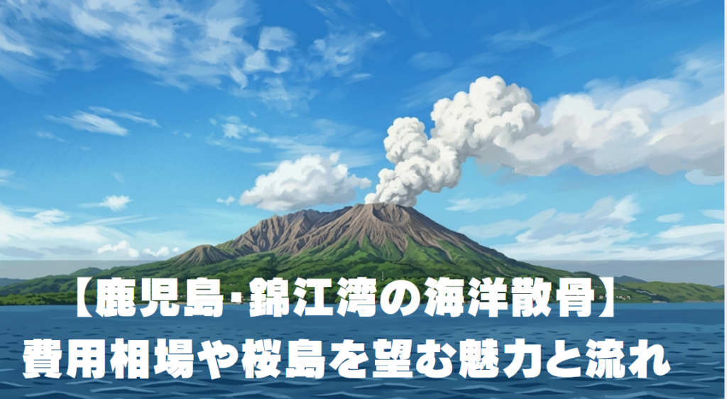 【鹿児島・錦江湾の海洋散骨】費用相場や桜島を望む魅力と流れ