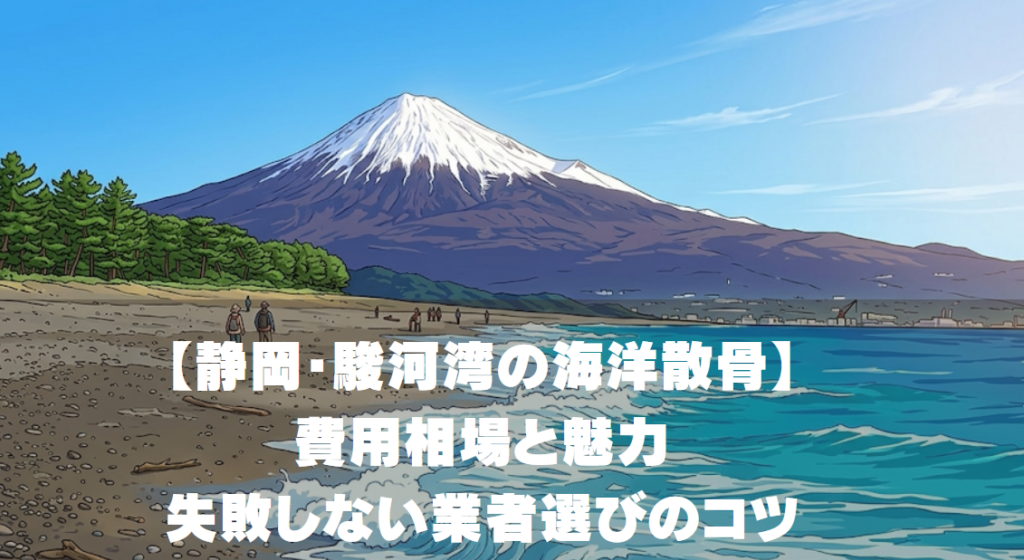 【静岡・駿河湾の海洋散骨】費用相場と魅力｜失敗しない業者選びのコツ