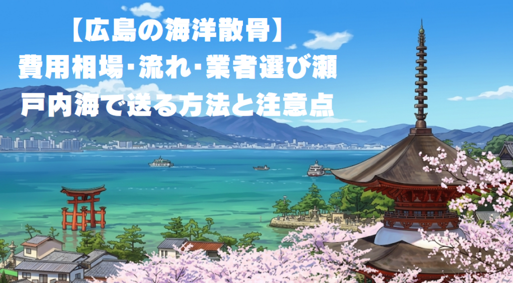 【広島の海洋散骨】費用相場・流れ・業者選び｜瀬戸内海で送る方法と注意点