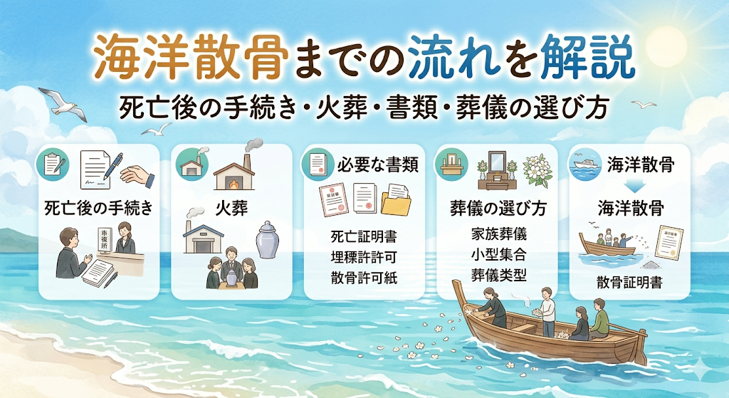 海洋散骨までの流れを解説