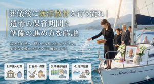 葬儀後に海洋散骨を行う流れ